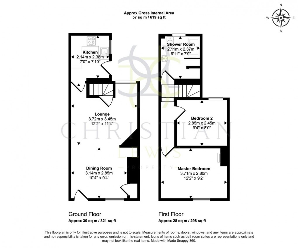 Floorplan for Bewdley Street, Evesham
