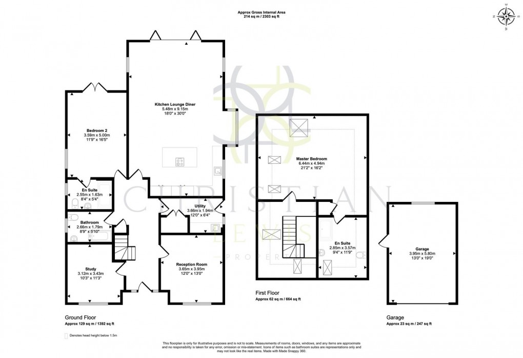 Floorplan for Blackminster, Badsey