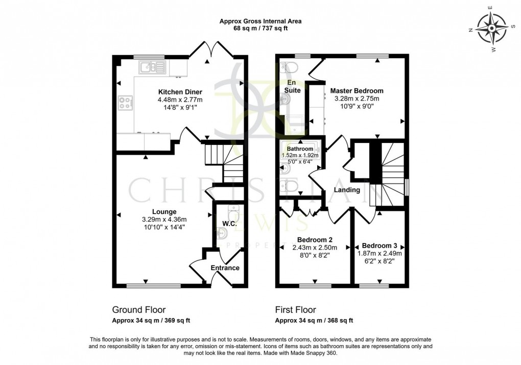 Floorplan for Turnpike Drive, Evesham