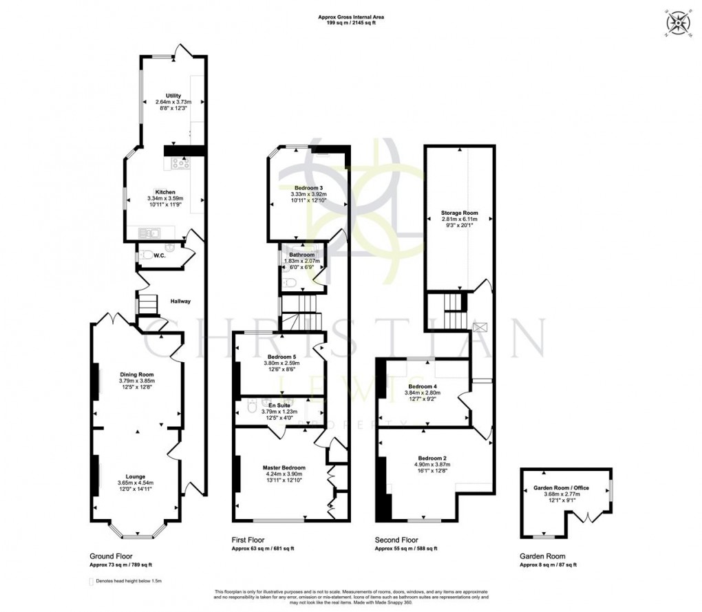 Floorplan for Burford Road, Evesham