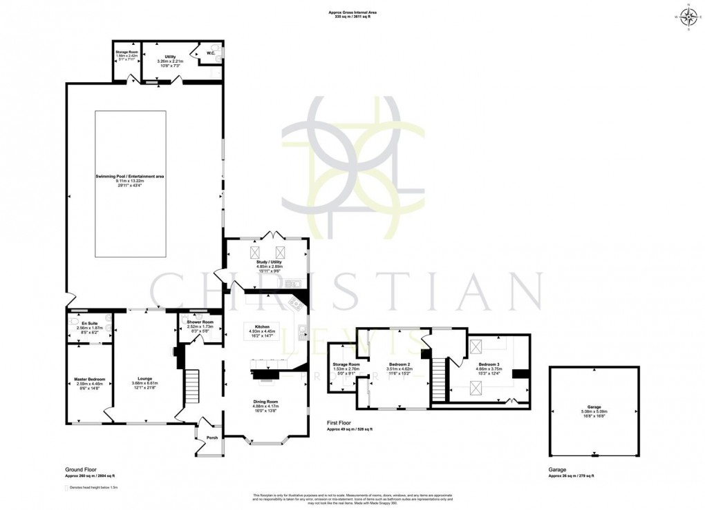 Floorplan for The Parks, Aldington, Evesham