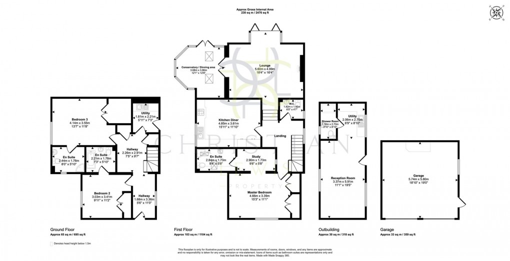 Floorplan for Abbey Manor, Evesham