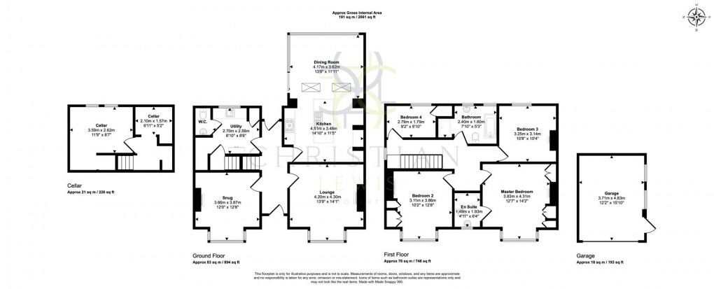 Floorplan for Princess Road, Evesham