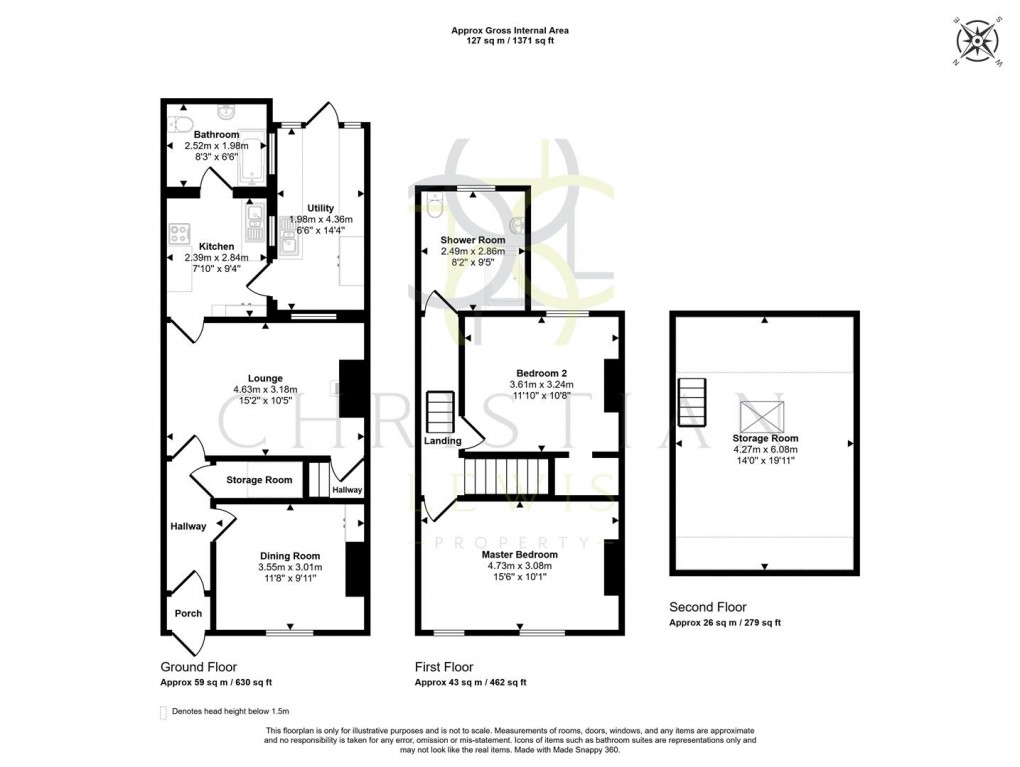 Floorplan for Willersey Road, Badsey, Evesham