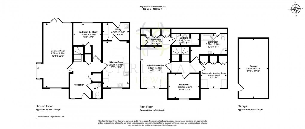 Floorplan for Main Street, Pinvin, Pershore