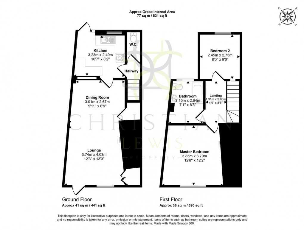 Floorplan for High Street, Pershore