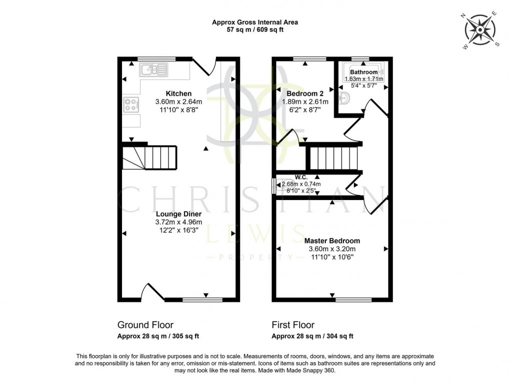Floorplan for Newlands, Pershore
