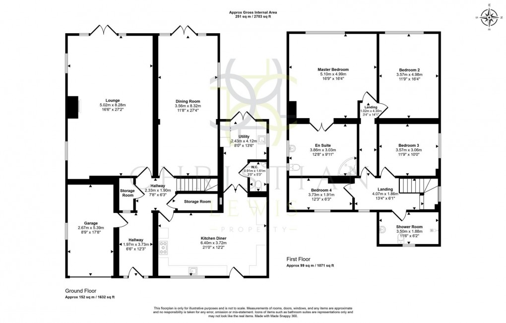 Floorplan for Horsebridge Avenue, Badsey, Evesham