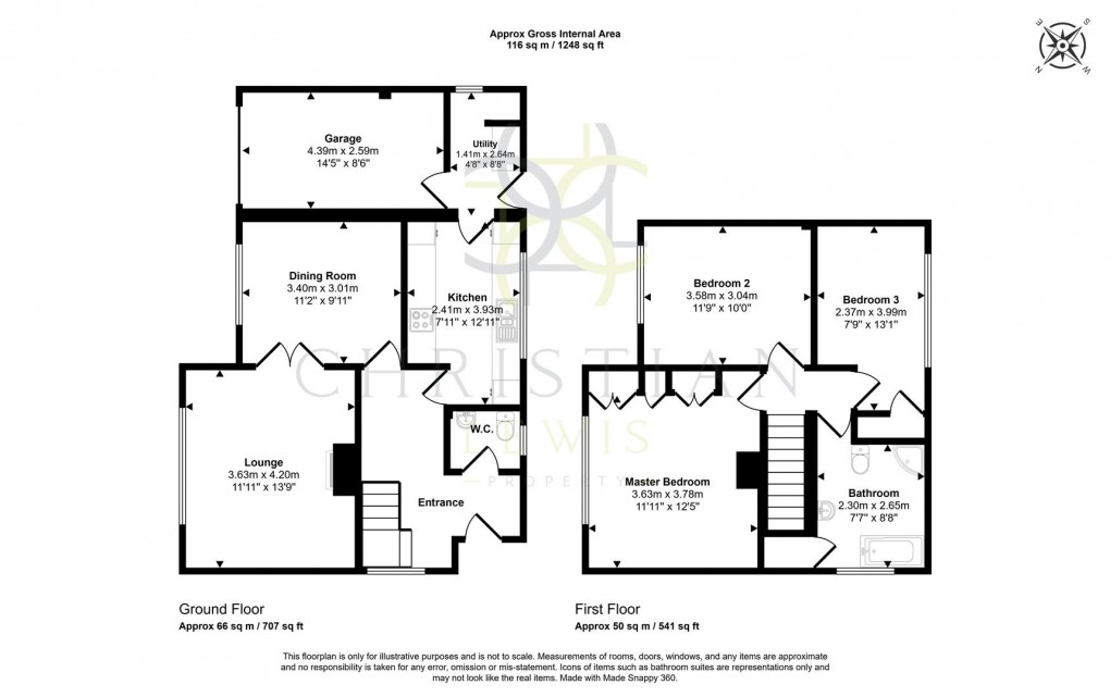 Floorplan for Badsey Lane, Evesham