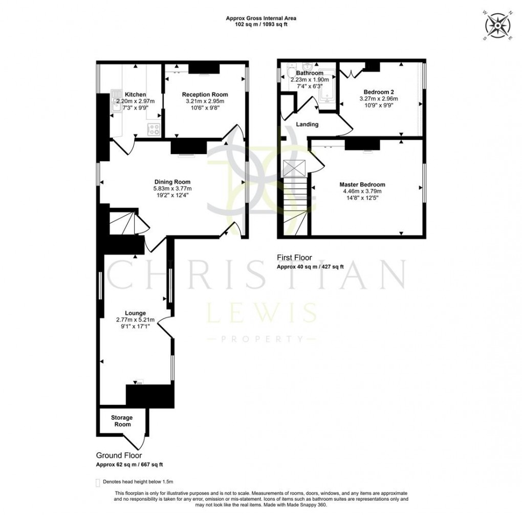 Floorplan for Main Street, Bretforton, Evesham