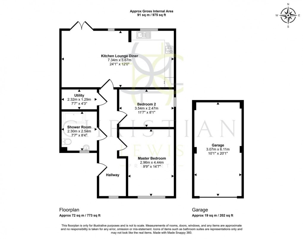 Floorplan for Bretforton Road, Badsey, Evesham