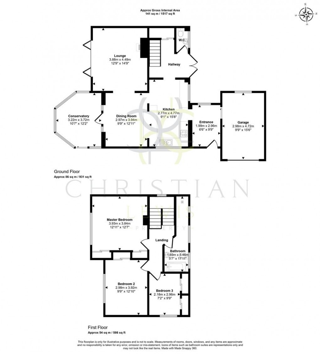 Floorplan for Birlingham, Pershore