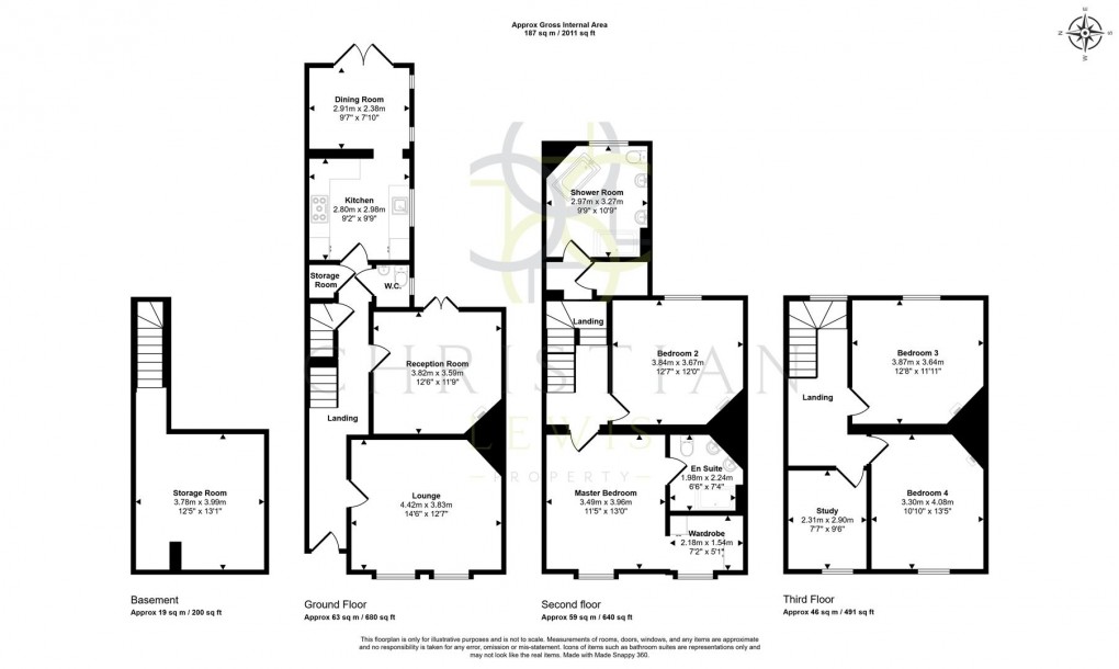 Floorplan for High Street, Evesham