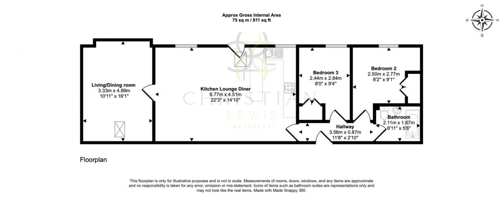Floorplan for Main Street, Evesham