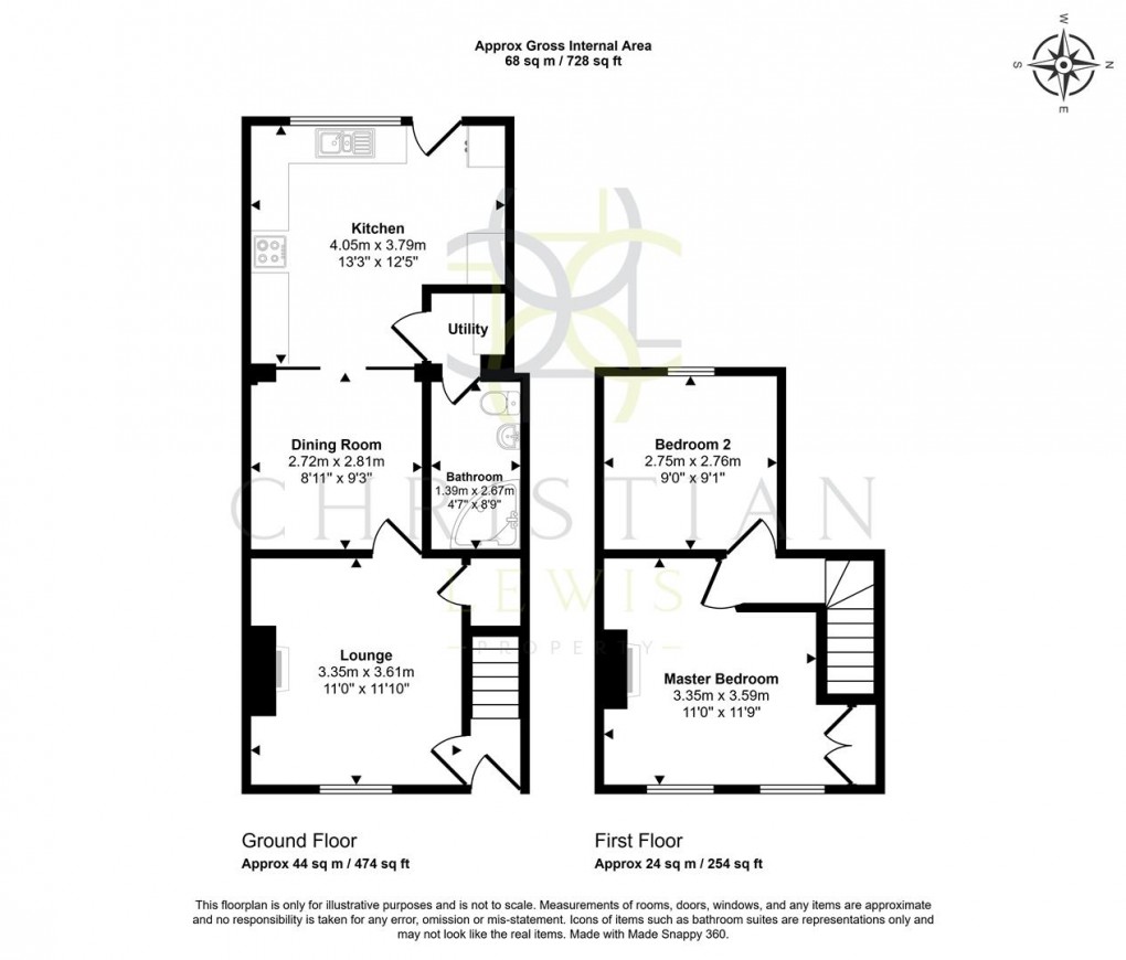Floorplan for Willersey Road, Badsey, Evesham