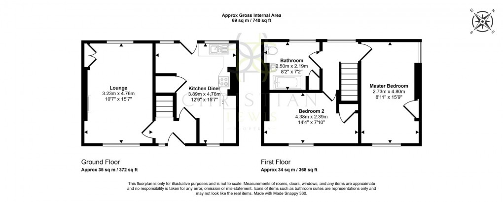 Floorplan for Sherwood Place, White Ladies Aston