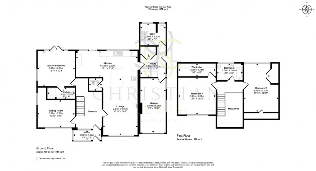 Floorplan for Simon De Montfort Drive, Evesham
