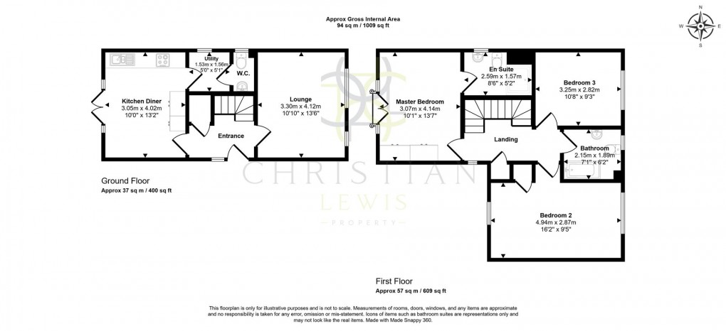 Floorplan for King Edward View, South Littleton, Worcestershire