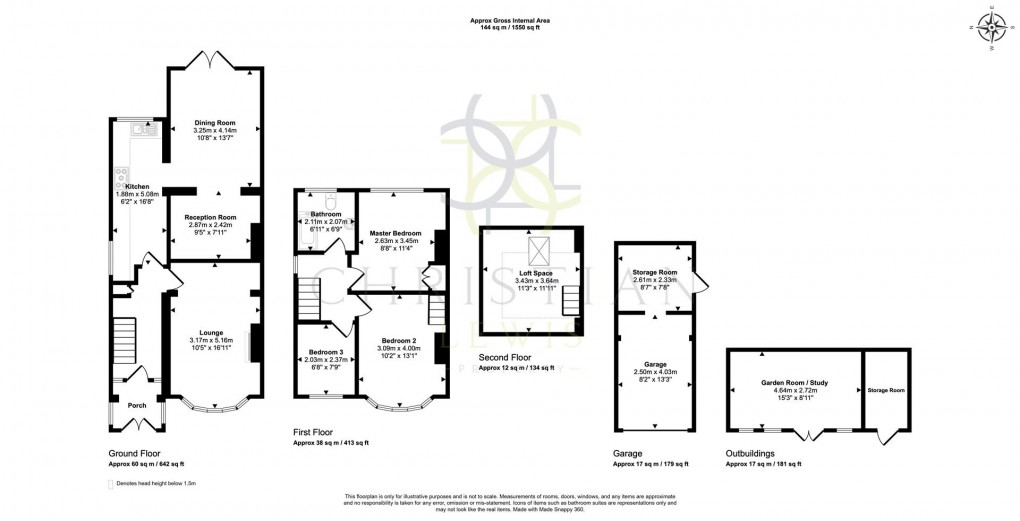 Floorplan for Cheltenham Road, Evesham