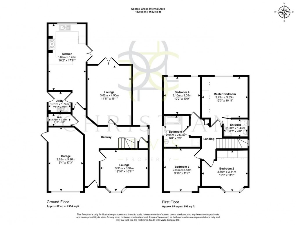 Floorplan for Lichfield Avenue, Evesham