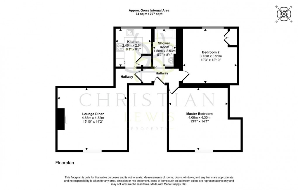 Floorplan for Bridge Street, Pershore