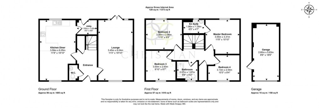 Floorplan for Banks Road, Badsey, Evesham