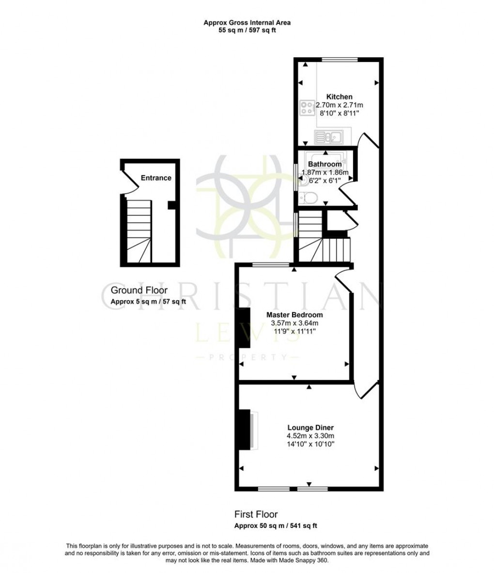 Floorplan for Northwick Road, Evesham