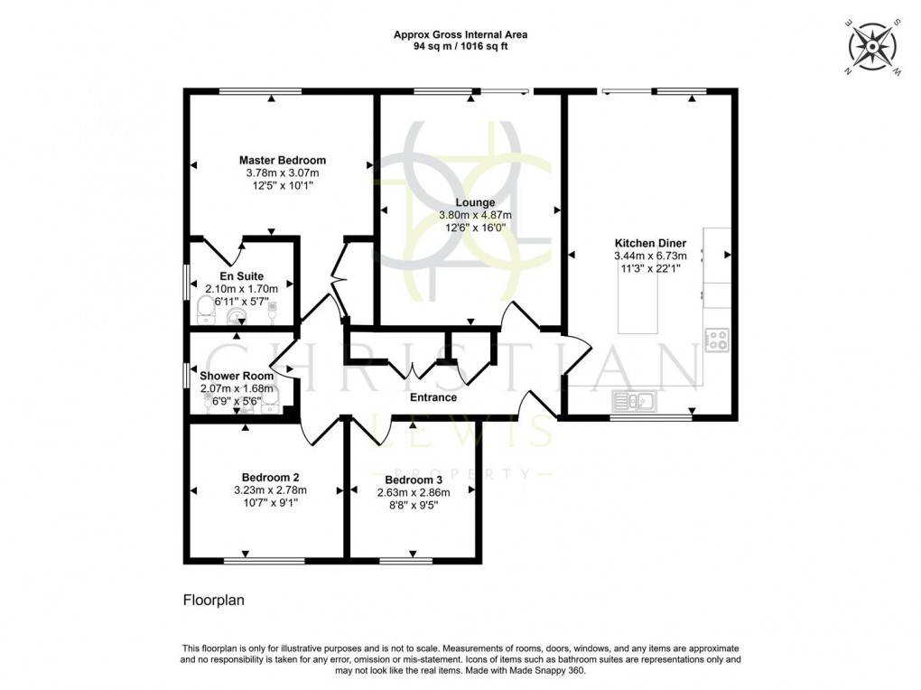 Floorplan for Main Street, Bretforton, Evesham