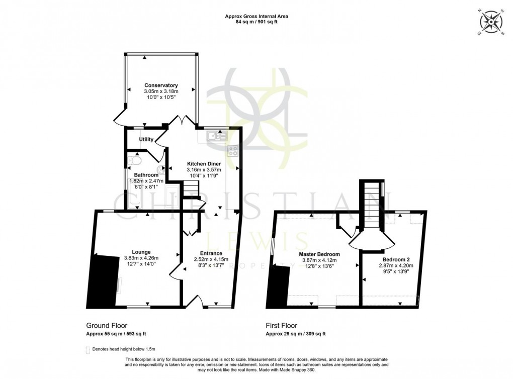 Floorplan for Main Street, Bretforton, Evesham