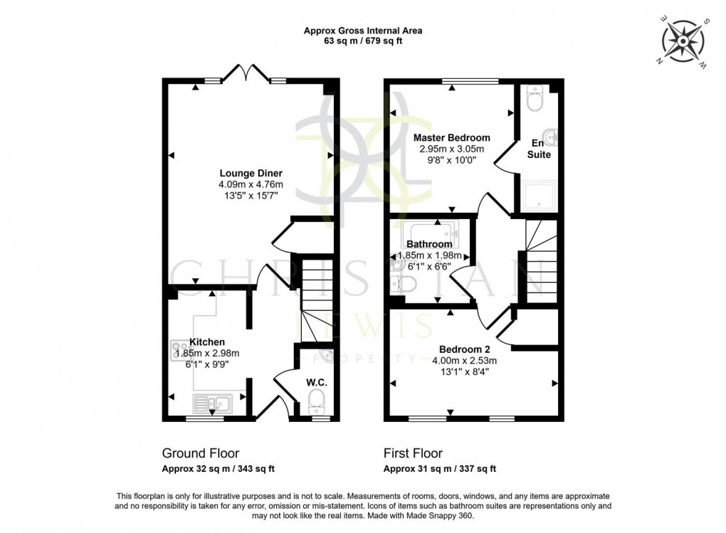 Floorplan for Grange Farm Drive, Honeybourne, Evesham