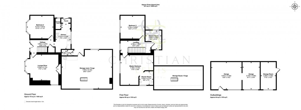 Floorplan for Chapel Street, Badsey, Evesham